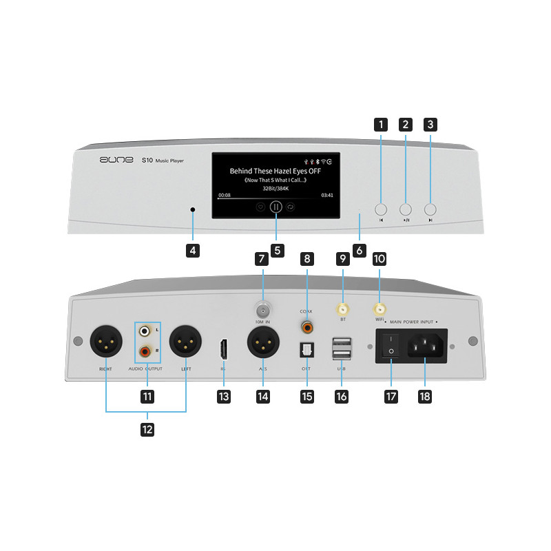 aune S10n Network Player & Streamer with WiFi BT