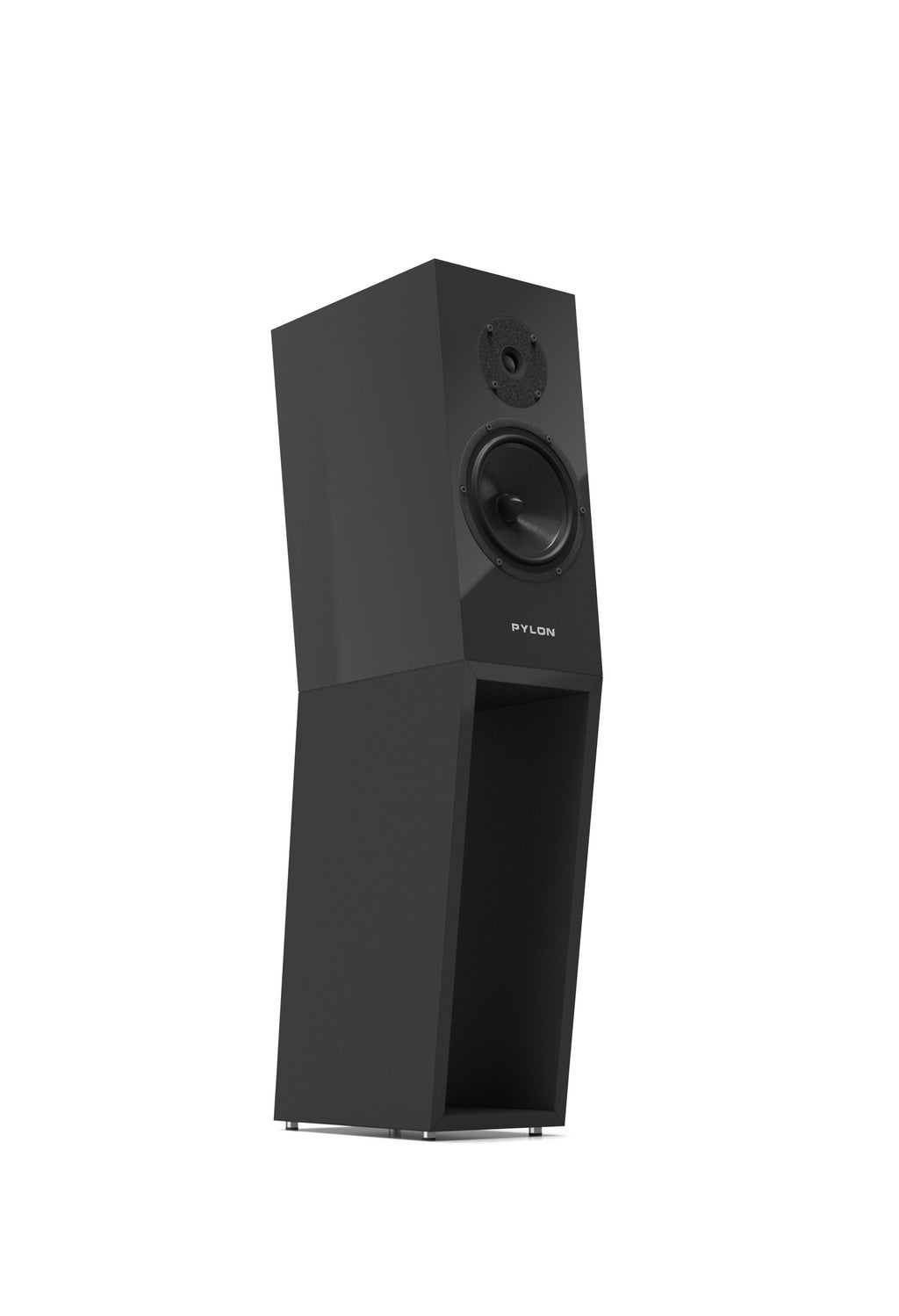 Diamond 18 MKII standmount loudspeaker, dark black cabinet with tweeter and woofer