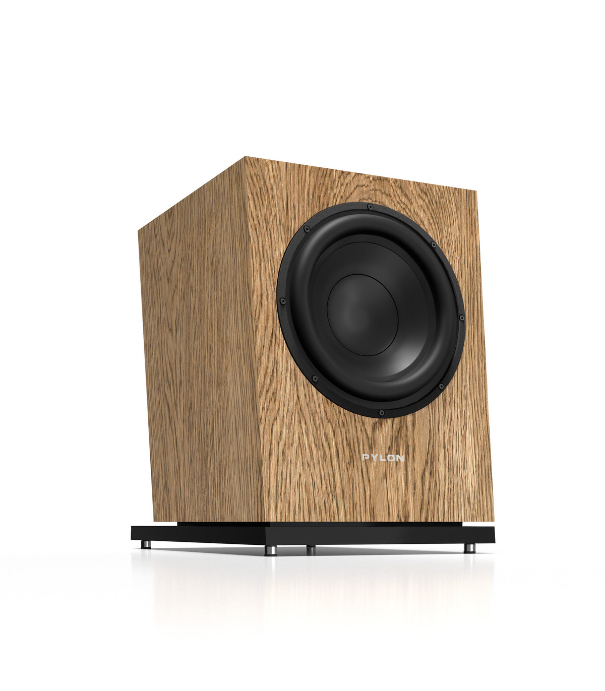 Natural wood Diamond subwoofer with front low-frequency driver