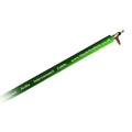 Green audio interconnect cable with gold-plated plug ends