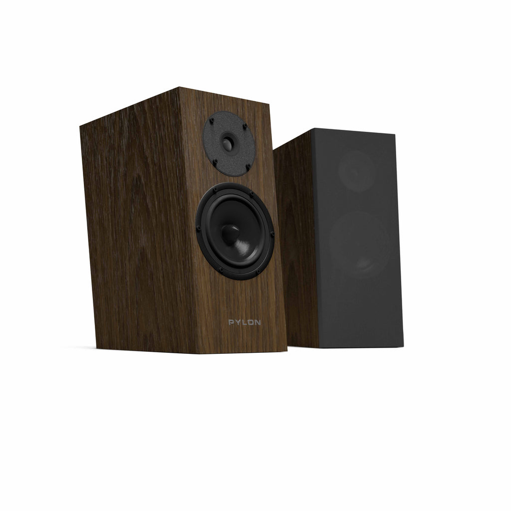 Pylon Audio Diamond 15MKII speaker pair with black front drivers and dark cabinet sides.