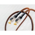 DH-Labs Reunion Cat8 Ethernet cable, braided brown jacket with two RJ45 plugs