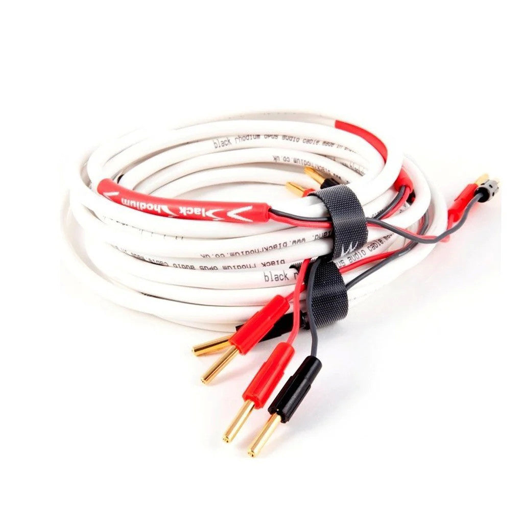 Black Rhodium OPUS Speaker Cables - Gold Plated 4mm Plugs 2 x 2 metres