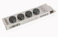 Oyaide INS-BD retail pack with three dark round metal caps on cardboard