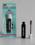 Stylus cleaning brush with black cleaner bottle and white cap
