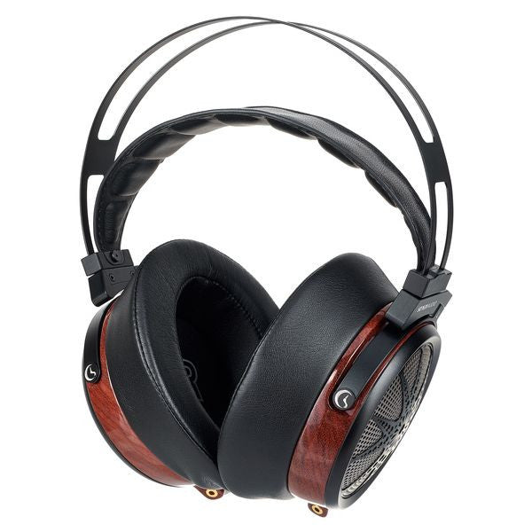 Sendy Audio Apollo over-ear headphones with black padding and wood-accented earcups