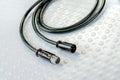 DH-Labs XLR audio cable with metal 3-pin connectors and dark sheath