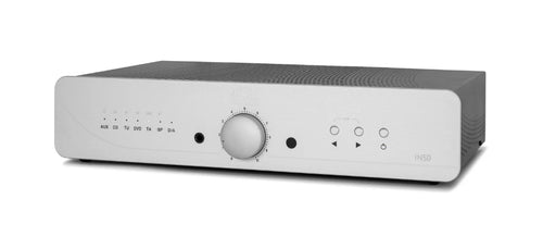 Atoll IN50 signature Audio amplifier with control knobs on a white background