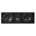 NHT C3 Center channel speaker with dual woofers and center control, black cabinet