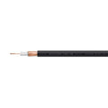 Oyaide Across 750 V2 coaxial cable with black jacket and copper braid tips