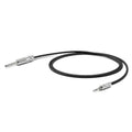 Oyaide HPSC-63 headphone cable, black braided, with metal 3.5mm plugs