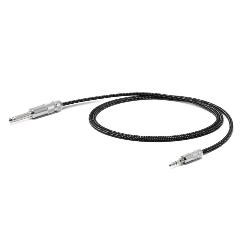 Oyaide HPSC-63 headphone cable, black braided, with metal 3.5mm plugs