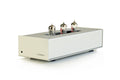 XTONEBOX 60SP MM phono stage with three vacuum tubes, silver chassis