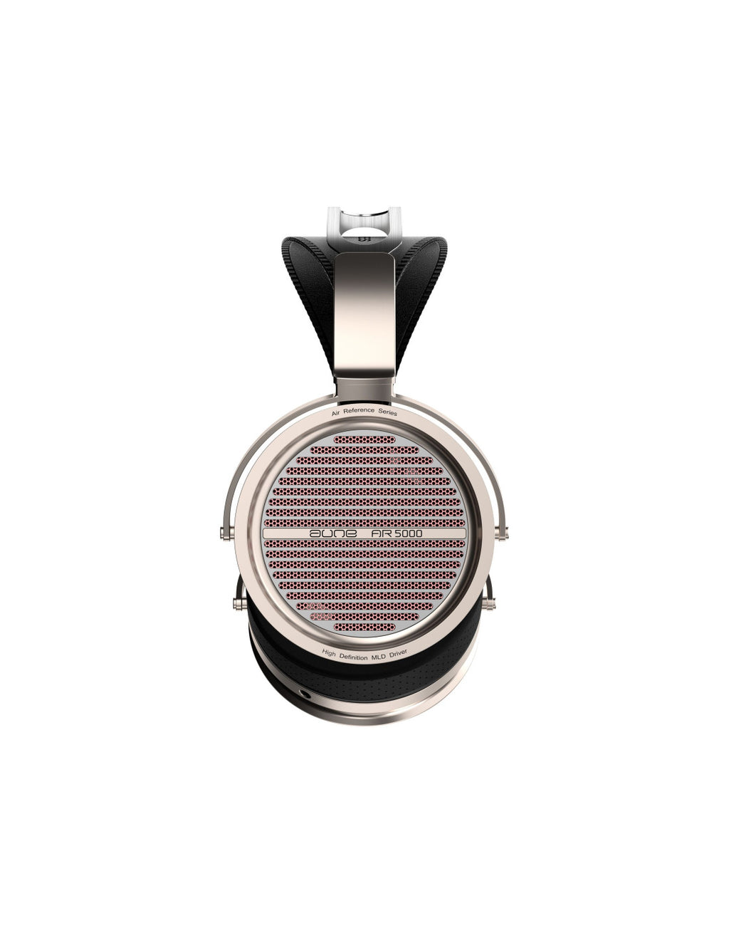aune AR5000 dynamic over-ear headphones with black earcups and silver grille