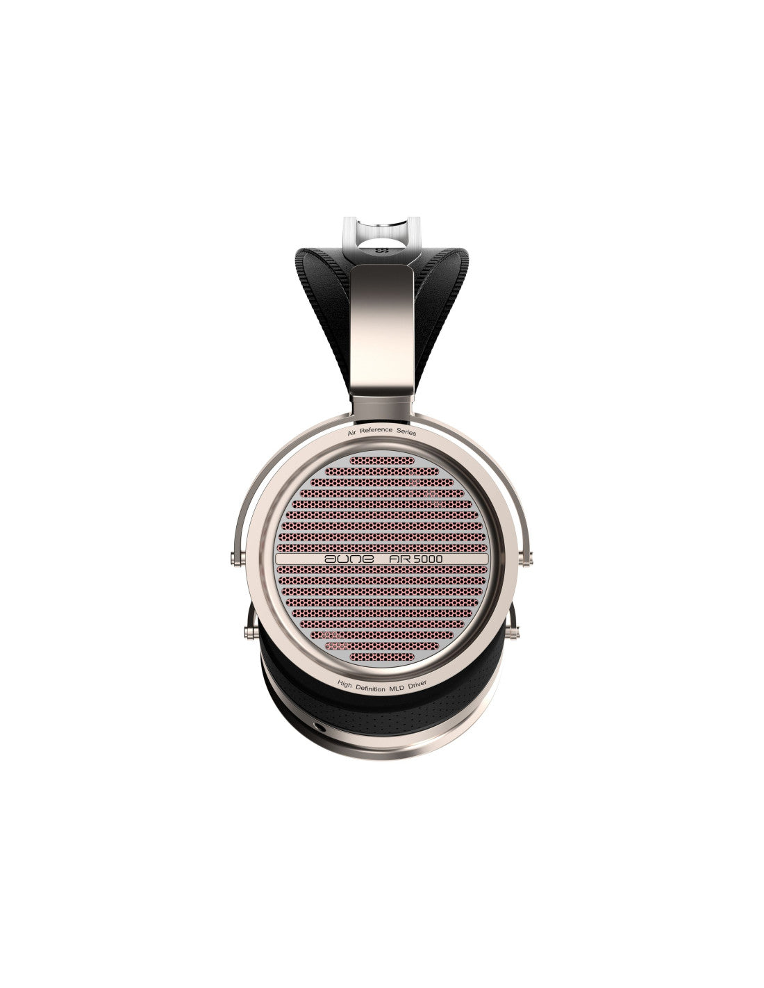 aune AR5000 dynamic over-ear headphones with black earcups and silver grille
