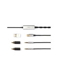 aune ARU1 USB DAC USB cable set with metal connectors and braided leads