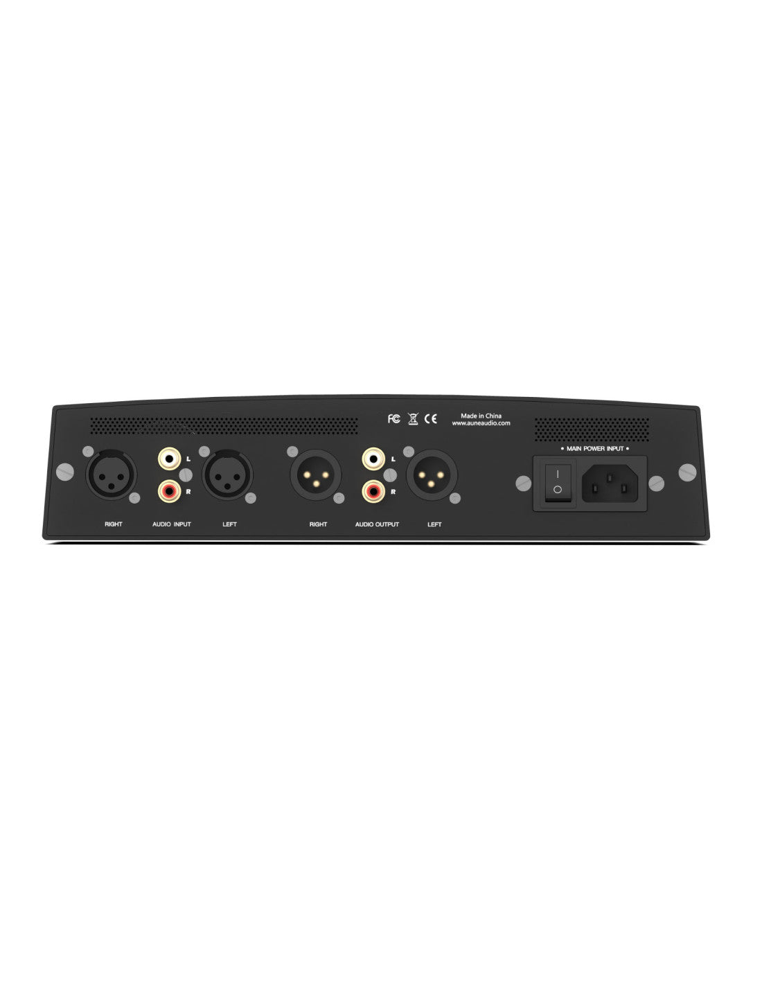 rear view of the aune s17 pro evo headphone amplifier