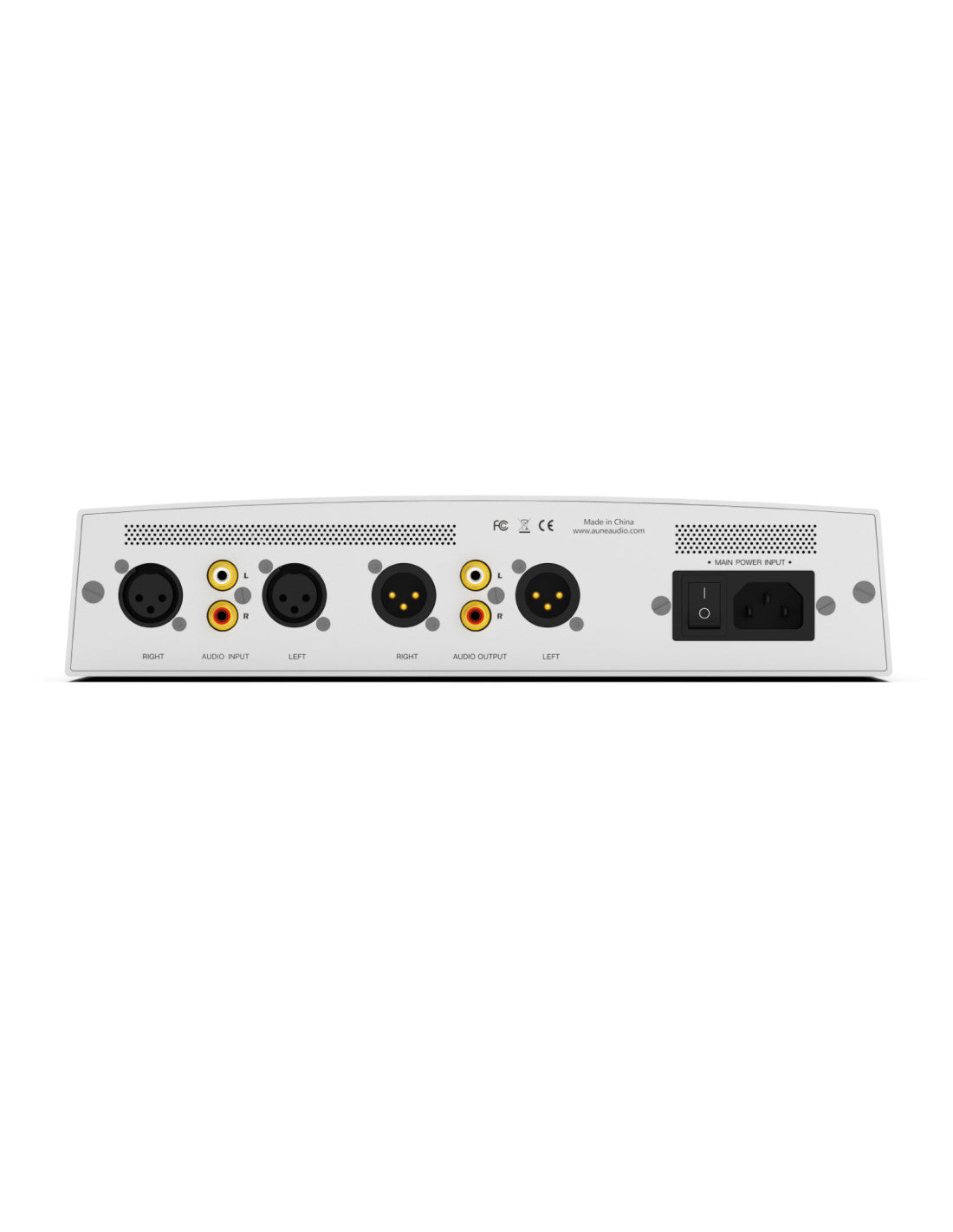 rear view of the aune s17 pro ev headphone amplifier
