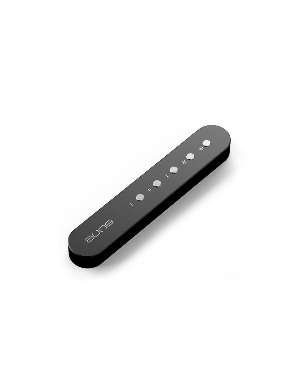 Black  aune S17 Pro EVO remote control with front buttons and aune logo
