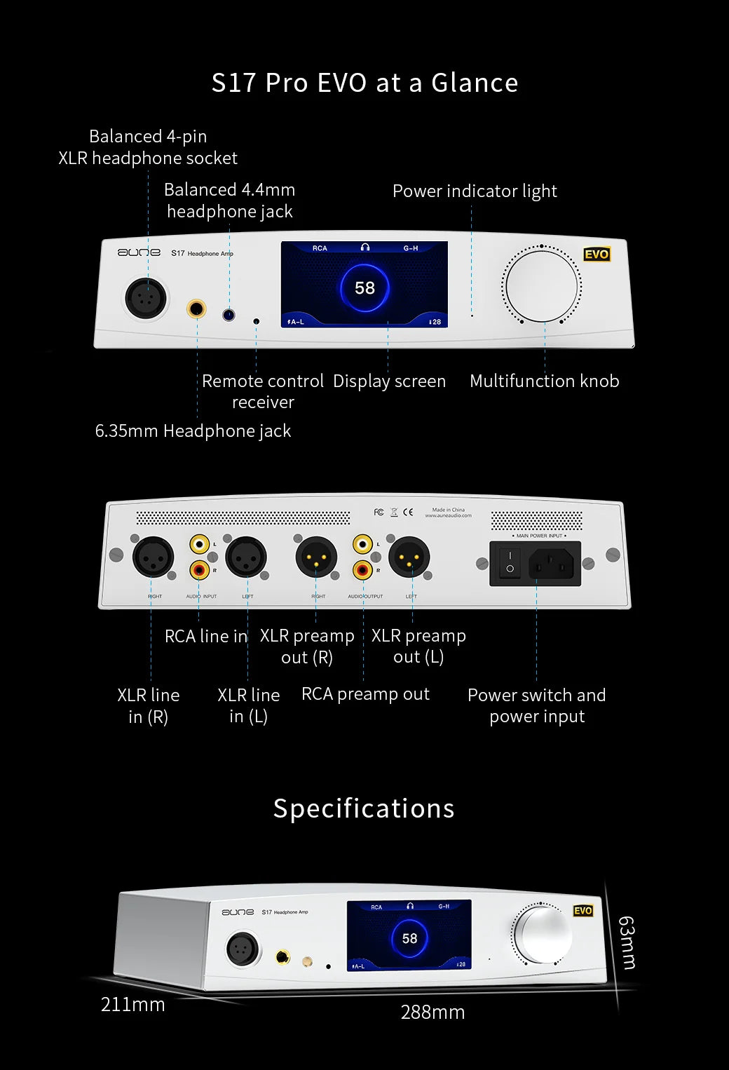aune S17 Pro EVO Headphone Amplifier: Elevate Your Audio Experience