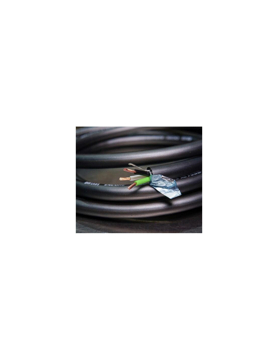 DH-Labs Encore DIY mains power cable coil with exposed wire end