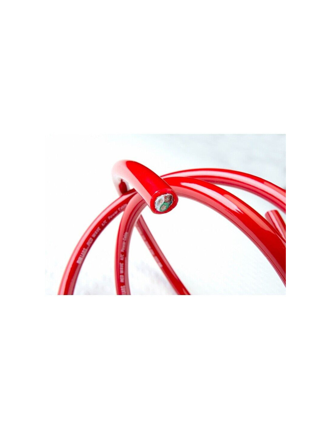 Dh Labs red wave mains power cable off the reel
