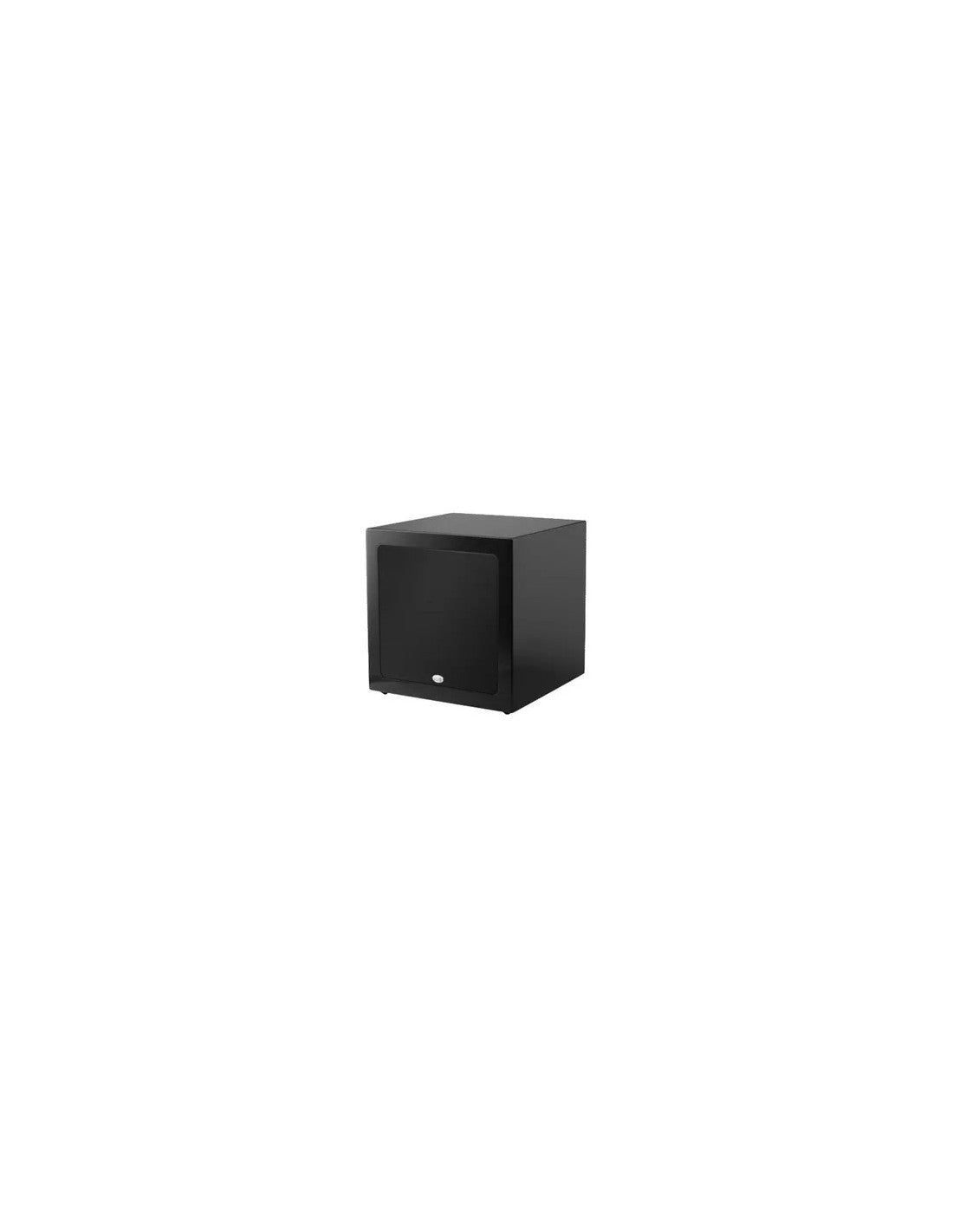NHT CS-10 subwoofer, gloss black side view