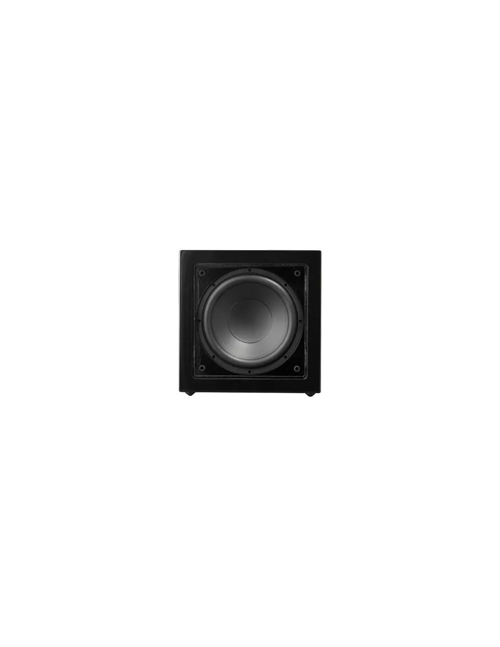 NHT CS-10 subwoofer, gloss black front with 10 in woofer driver