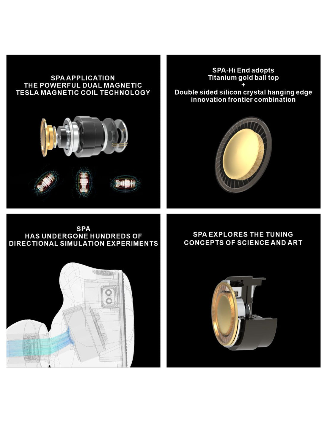 In-ear monitor (IEM) parts set with ear tips and small earbuds